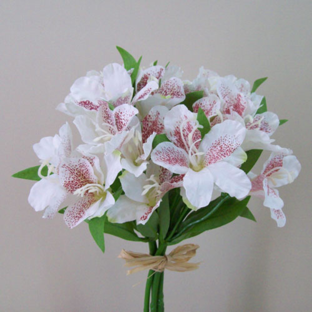 Silk Alstroemeria Bundle Cream 35cm Artificial Flowers